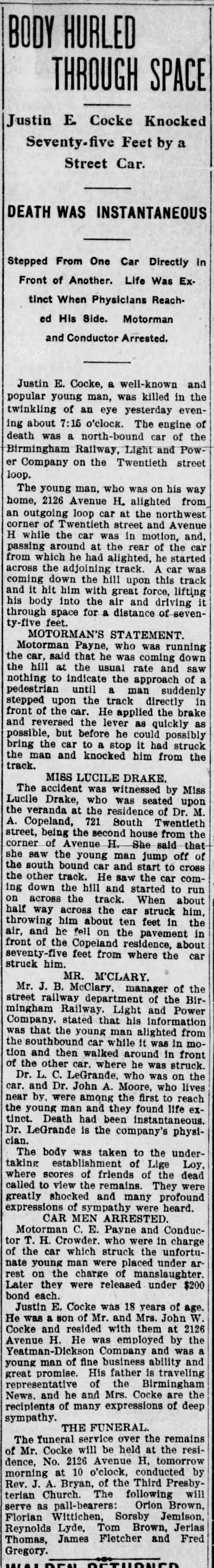 Justin E. Coch obituary